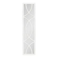 Hot Sale 🔥 Kate & Laurel All Things Decor 12" x 48" Tolland Rectangle Wall Mirror White - Kate & Laurel All Things Decor 💯