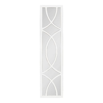 Hot Sale π₯ Kate & Laurel All Things Decor 12" x 48" Tolland Rectangle Wall Mirror White - Kate & Laurel All Things Decor π―
