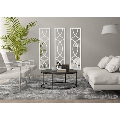 Hot Sale π₯ Kate & Laurel All Things Decor 12" x 48" Tolland Rectangle Wall Mirror White - Kate & Laurel All Things Decor π― - Image 5