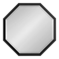 New 💯 Kate & Laurel All Things Decor 24" x 24" Calder Octagon Wall Mirror Black - Kate & Laurel All Things Decor 👏