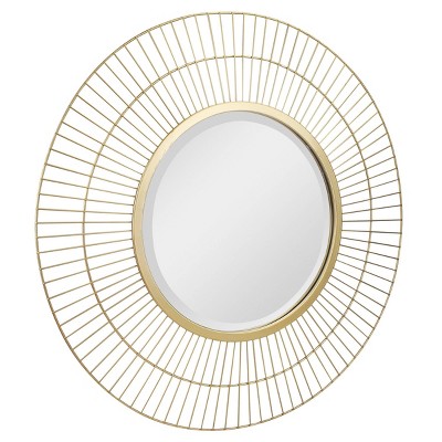 Coupon π€© Two Loop Radial Wire Mirror Gold - Stonebriar Collection βοΈ