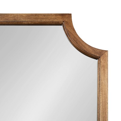 Outlet π Kate & Laurel All Things Decor 24" x 36" Hogan Scallop Wall Mirror Rustic Brown - Kate & Laurel All Things Decor π€© - Image 2