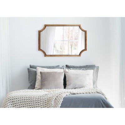 Outlet π Kate & Laurel All Things Decor 24" x 36" Hogan Scallop Wall Mirror Rustic Brown - Kate & Laurel All Things Decor π€© - Image 4