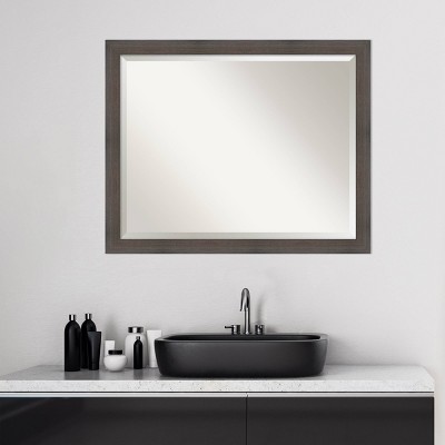 New ๐ Hardwood Narrow Framed Bathroom Vanity Wall Mirror - Amanti Art White ๐ - Image 6