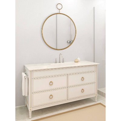 Promo 💯 Kate & Laurel All Things Decor 30" x 37.7" Chayce Round Wall Mirror Gold - Kate & Laurel All Things Decor 💯 - Image 5