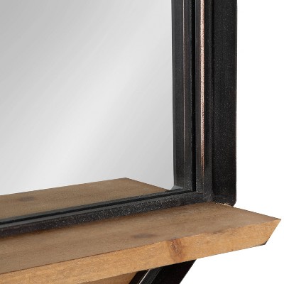 Hot Sale 🥰 Kate & Laurel All Things Decor 24" x 24" Owing Functional Wall Mirror Brown - Kate & Laurel All Things Decor ✔️ - Image 3