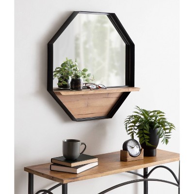 Hot Sale 🥰 Kate & Laurel All Things Decor 24" x 24" Owing Functional Wall Mirror Brown - Kate & Laurel All Things Decor ✔️ - Image 5