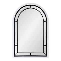 Flash Sale ๐ Kate & Laurel All Things Decor 24" x 36" Audubon Arch Wall Mirror White - Kate & Laurel All Things Decor ๐