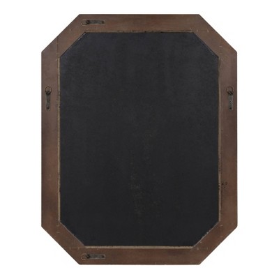 Best Sale β Kate & Laurel All Things Decor 28" x 36" Palmer Wood Octagon Wall Mirror Blue/Brown - Kate and Laurel π - Image 3