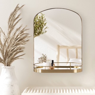 Best reviews of ✔️ Kate & Laurel All Things Decor 18" x 24" Peyson Functional Wall Mirror Gold - Kate & Laurel All Things Decor 🤩 - Image 6