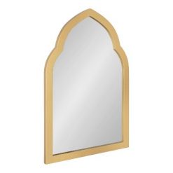 Cheap 🎁 Kate & Laurel All Things Decor 20" x 30" Eileen Arch Wall Mirror Gold - Kate & Laurel All Things Decor 🎉