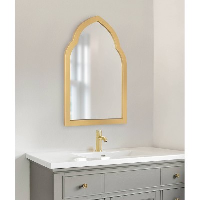 Cheap π Kate & Laurel All Things Decor 20" x 30" Eileen Arch Wall Mirror Gold - Kate & Laurel All Things Decor π - Image 4