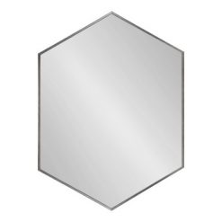 Flash Sale ๐ Kate & Laurel All Things Decor 22" x 31" Rhodes Hexagon Wall Mirror Silver - Kate & Laurel All Things Decor ๐