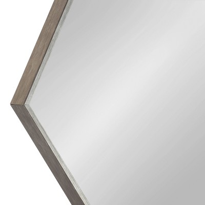 Flash Sale π Kate & Laurel All Things Decor 22" x 31" Rhodes Hexagon Wall Mirror Silver - Kate & Laurel All Things Decor π - Image 2
