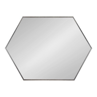 Flash Sale π Kate & Laurel All Things Decor 22" x 31" Rhodes Hexagon Wall Mirror Silver - Kate & Laurel All Things Decor π - Image 4