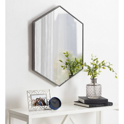 Flash Sale π Kate & Laurel All Things Decor 22" x 31" Rhodes Hexagon Wall Mirror Silver - Kate & Laurel All Things Decor π - Image 5