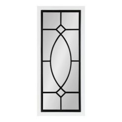 Top 10 💯 Kate & Laurel All Things Decor 13" x 30" Bakersfiel Windowpane Wall Mirror White - Kate & Laurel All Things Decor ⭐