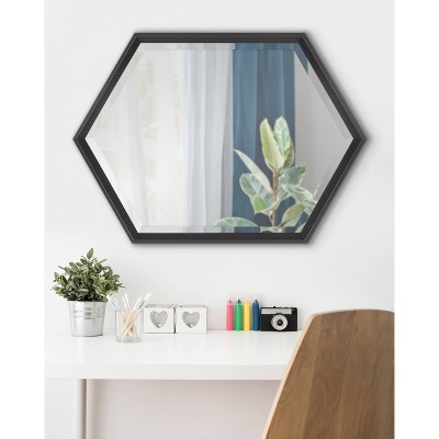 Discount 🛒 Kate & Laurel All Things Decor 22" x 31" Calder Hexagon Wall Mirror Black - Kate & Laurel All Things Decor 🧨 - Image 5