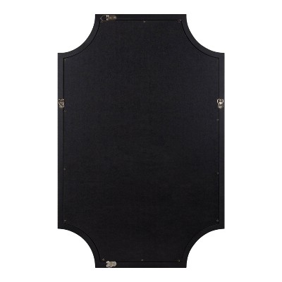Outlet 🥰 Kate & Laurel All Things Decor 20" x 30" Hogan Scallop Wall Mirror Black - Kate & Laurel All Things Decor ❤️ - Image 3