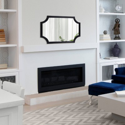 Outlet 🥰 Kate & Laurel All Things Decor 20" x 30" Hogan Scallop Wall Mirror Black - Kate & Laurel All Things Decor ❤️ - Image 4