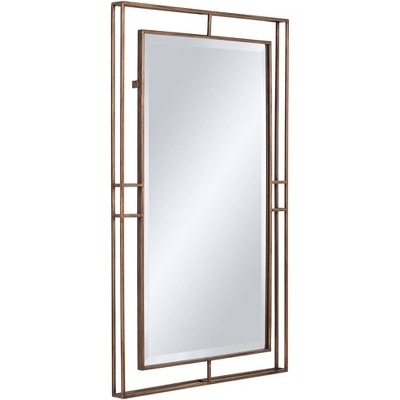 Best Pirce β Uttermost Rectangular Vanity Wall Mirror Rustic Antique Gold Openwork Iron Frame Beveled 24" Wide for Bathroom Bedroom Living Room π - Image 3