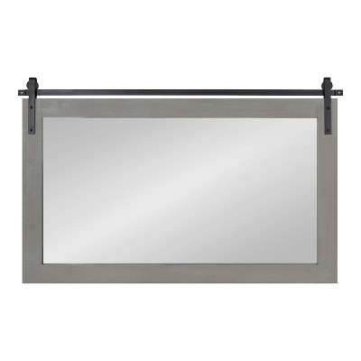 Best Pirce π― Kate & Laurel All Things Decor 40" x 26" Rectangle Cates Wall Mirror Gray - Kate & Laurel All Things Decor π