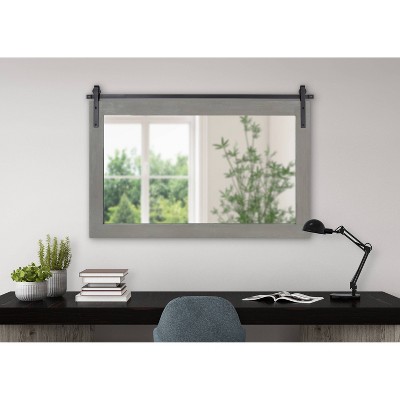 Best Pirce π― Kate & Laurel All Things Decor 40" x 26" Rectangle Cates Wall Mirror Gray - Kate & Laurel All Things Decor π - Image 4