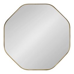Cheapest ๐งจ Kate & Laurel All Things Decor 24" x 24" Rollo Octagon Framed Decorative Wall Mirror Gold - Kate & Laurel All Things Decor โ๏ธ