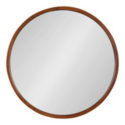 Flash Sale ๐ Valenti Round Framed Decorative Wall Mirror - Kate & Laurel All Things Decor Gray ๐