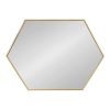 Best Pirce ❤️ Kate & Laurel All Things Decor 22" x 31" Rhodes Hexagon Wall Mirror Gold - Kate & Laurel All Things Decor 🛒