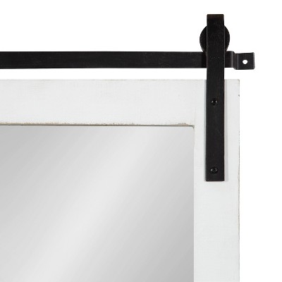 Best deal π Kate & Laurel All Things Decor 18" x 28" Cates Functional Wall Mirror White - Kate & Laurel All Things Decor π - Image 2