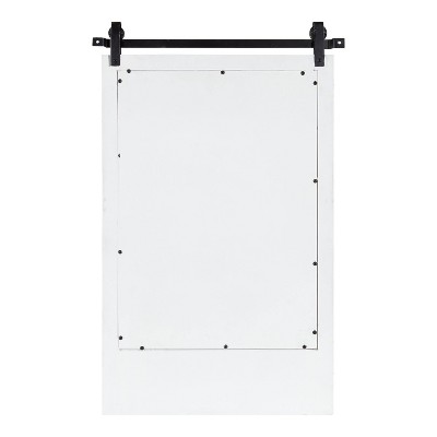 Best deal π Kate & Laurel All Things Decor 18" x 28" Cates Functional Wall Mirror White - Kate & Laurel All Things Decor π - Image 3