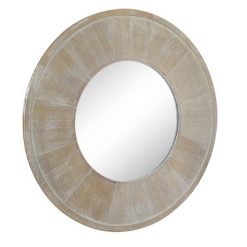 Flash Sale ๐ฅฐ 27" Round Rustic Mirror Whitewash - Stonebriar Collection ๐