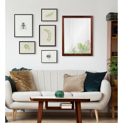 Coupon β Kate & Laurel All Things Decor 18" x 24" Hogan Wood Framed Decorative Wall Mirror Walnut Brown - Kate & Laurel All Things Decor π - Image 6