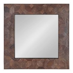 Promo ⭐ Kate & Laurel All Things Decor 29" x 29" Okeefe Framed Decorative Wall Mirror Natural - Kate & Laurel All Things Decor 🎁