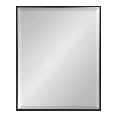 Discount π Kate & Laurel All Things Decor 22.7" x 28.7" Rhodes Rectangle Wall Mirror Black - Kate & Laurel All Things Decor π₯