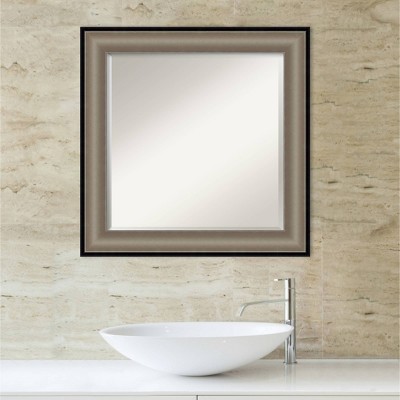 Best Pirce โ๏ธ Imperial Framed Bathroom Vanity Wall Mirror Pewter Black - Amanti Art 33" X 27" ๐ - Image 4