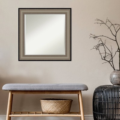 Best Pirce โ๏ธ Imperial Framed Bathroom Vanity Wall Mirror Pewter Black - Amanti Art 33" X 27" ๐ - Image 5