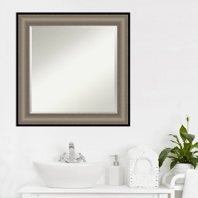 Best Pirce โ๏ธ Imperial Framed Bathroom Vanity Wall Mirror Pewter Black - Amanti Art 33" X 27" ๐ - Image 6