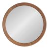 Flash Sale ✔️ Kate & Laurel All Things Decor 30" Hartman Round Wall Mirror Brown - Kate & Laurel All Things Decor 🎉