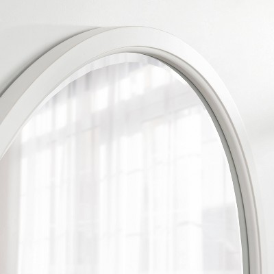 Wholesale π Kate & Laurel All Things Decor 32" x 32" Hogan Round Framed Decorative Wall Mirror White - Kate & Laurel All Things Decor π - Image 6