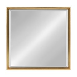 Outlet 💯 Kate & Laurel All Things Decor 28" x 28" Calter Framed Wall Mirror Gold - Kate and Laurel 🔥