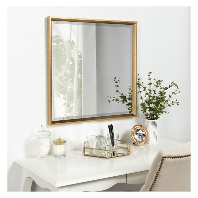Outlet π― Kate & Laurel All Things Decor 28" x 28" Calter Framed Wall Mirror Gold - Kate and Laurel π₯ - Image 4