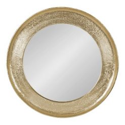 Discount 🛒 Kate & Laurel All Things Decor 25" x 25" Xylon Metal Framed Decorative Wall Mirror Gold - Kate & Laurel All Things Decor 🧨