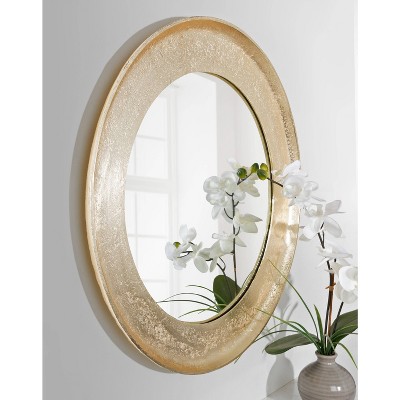Discount π Kate & Laurel All Things Decor 25" x 25" Xylon Metal Framed Decorative Wall Mirror Gold - Kate & Laurel All Things Decor 𧨠- Image 5