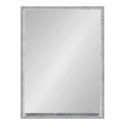 Best Pirce 😀 Kate & Laurel All Things Decor 18" x 24" Travis Framed Decorative Wall Mirror Silver - Kate & Laurel All Things Decor ⭐