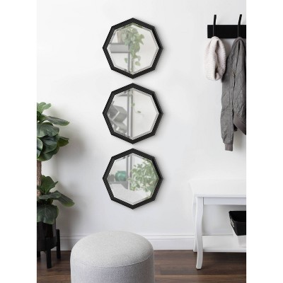 Best reviews of π Kate & Laurel All Things Decor 3pc Calder Wall Mirror Set Black - Kate & Laurel All Things Decor π₯° - Image 4