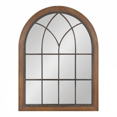 Cheapest 🤩 Kate & Laurel All Things Decor 22" x 28" Nola Arch Wall Mirror Brown - Kate & Laurel All Things Decor ✨