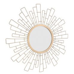 Flash Sale ๐งจ 23.5" x 23.5" Metal Geometric Sunburst Decorative Wall Mirror Gold - Stonebriar Collection ๐ฅฐ