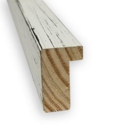 Best Pirce ๐ 37" x 25" Shiplap Narrow Framed Bathroom Vanity Wall Mirror White - Amanti Art ๐